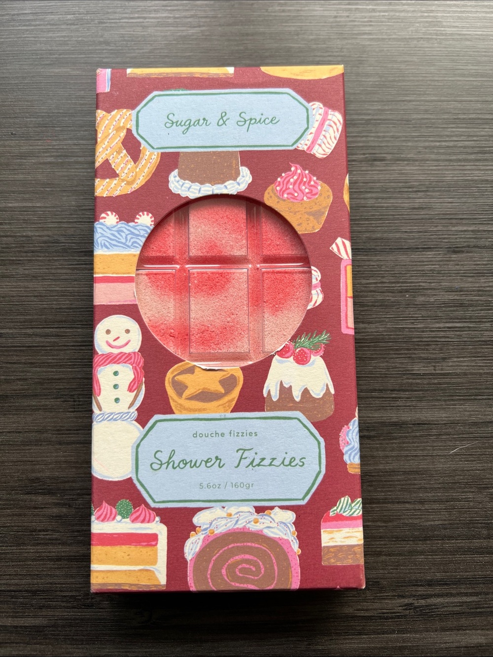 Harper Sugar & Spice Shower Fizzies - Red and Cream Packaging